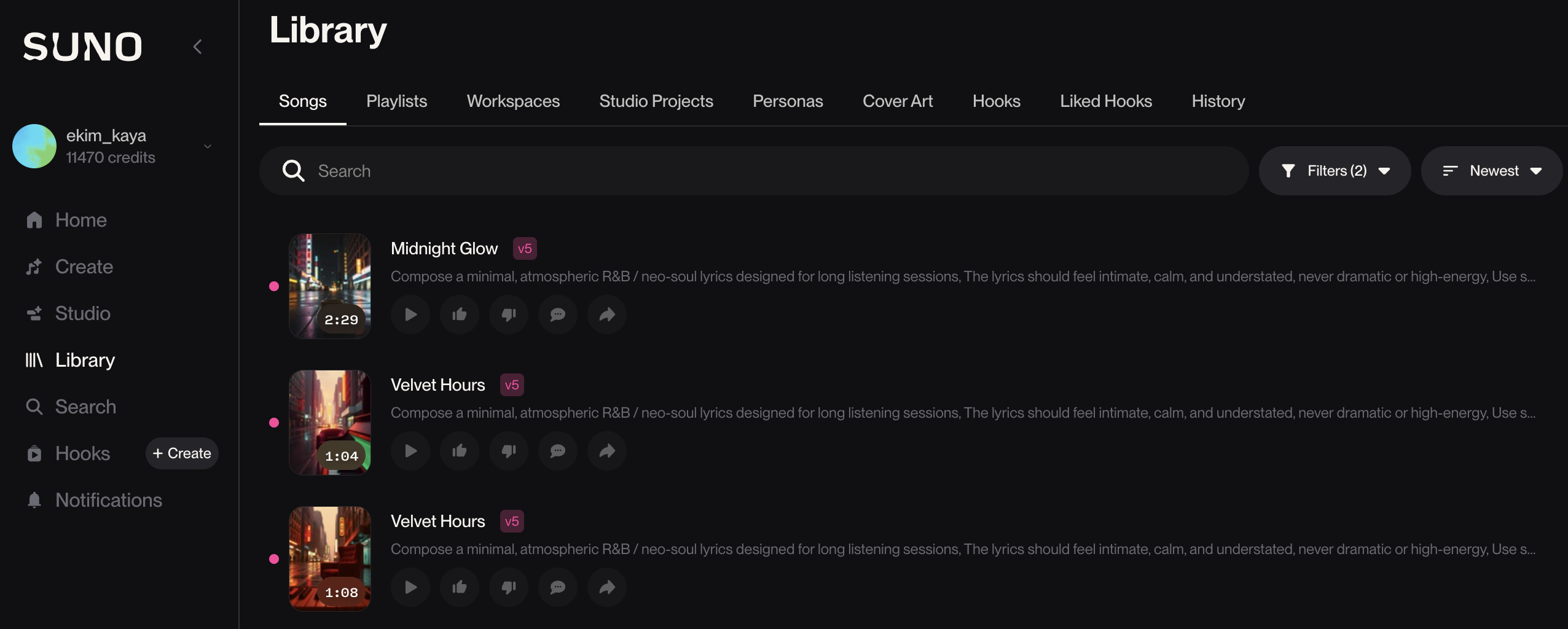 Suno does the heavy lifting. (We are not associated with Suno.com)