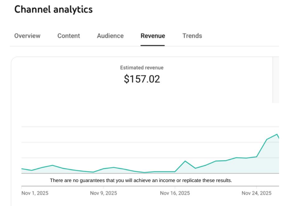 There are no guarantees that you will achieve an income or replicate these results