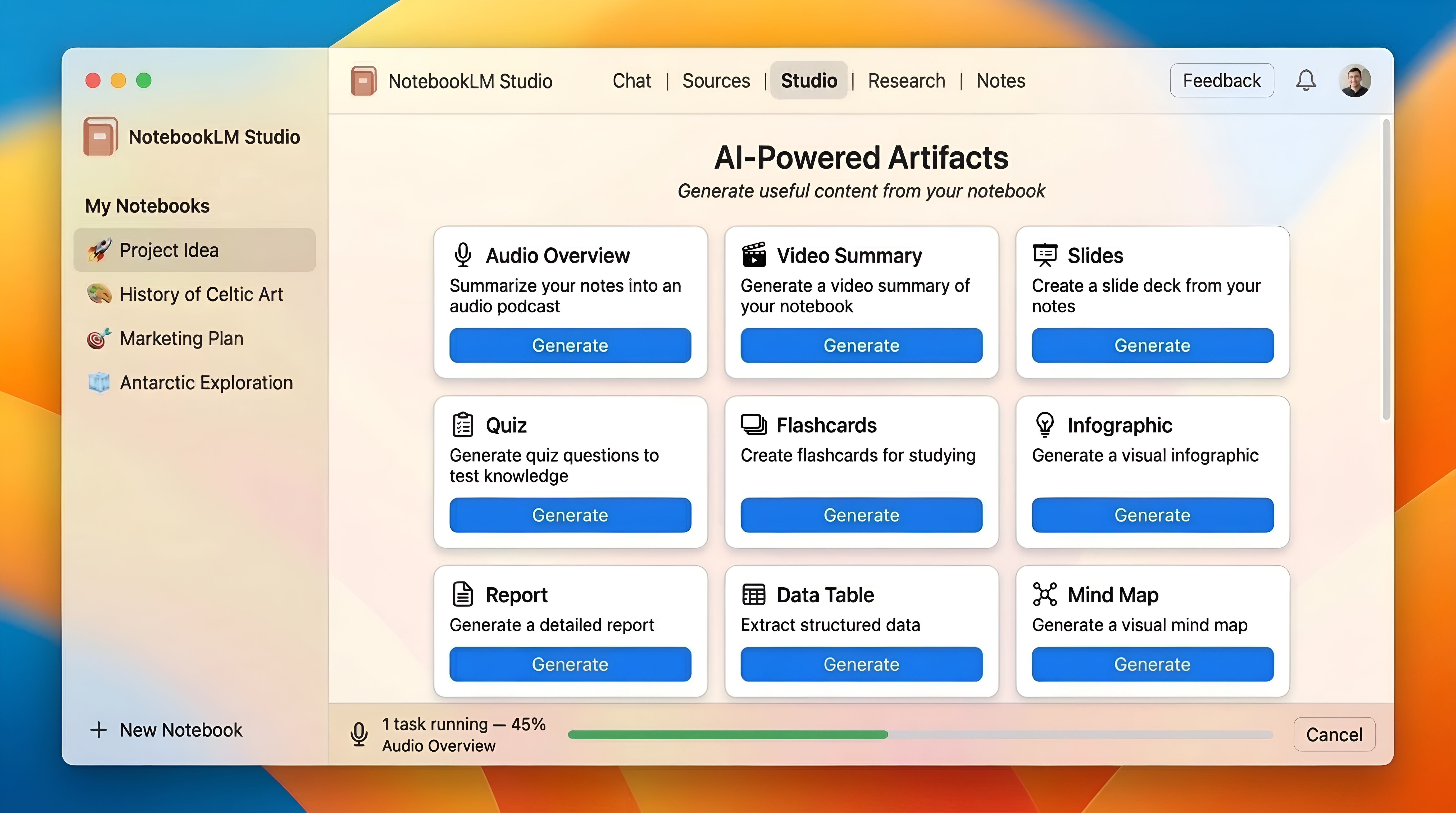 Product Dashboard Preview