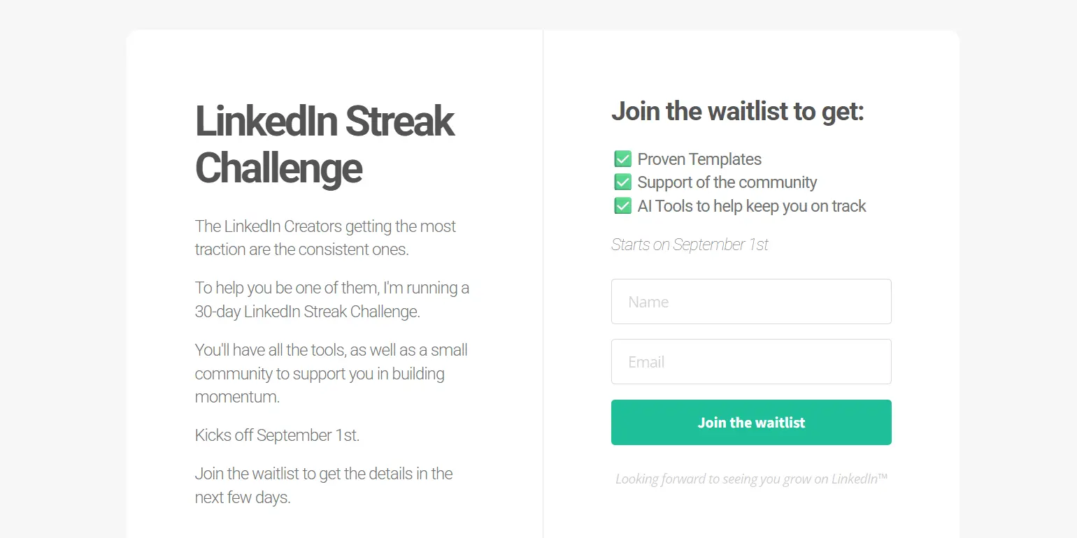 Newsletter-Style Launch coming soon page