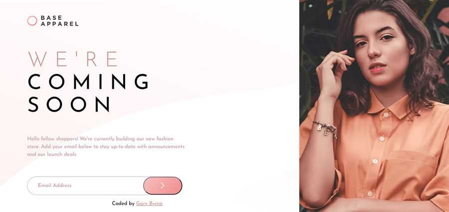 Fashion E-commerce Launch coming soon page
