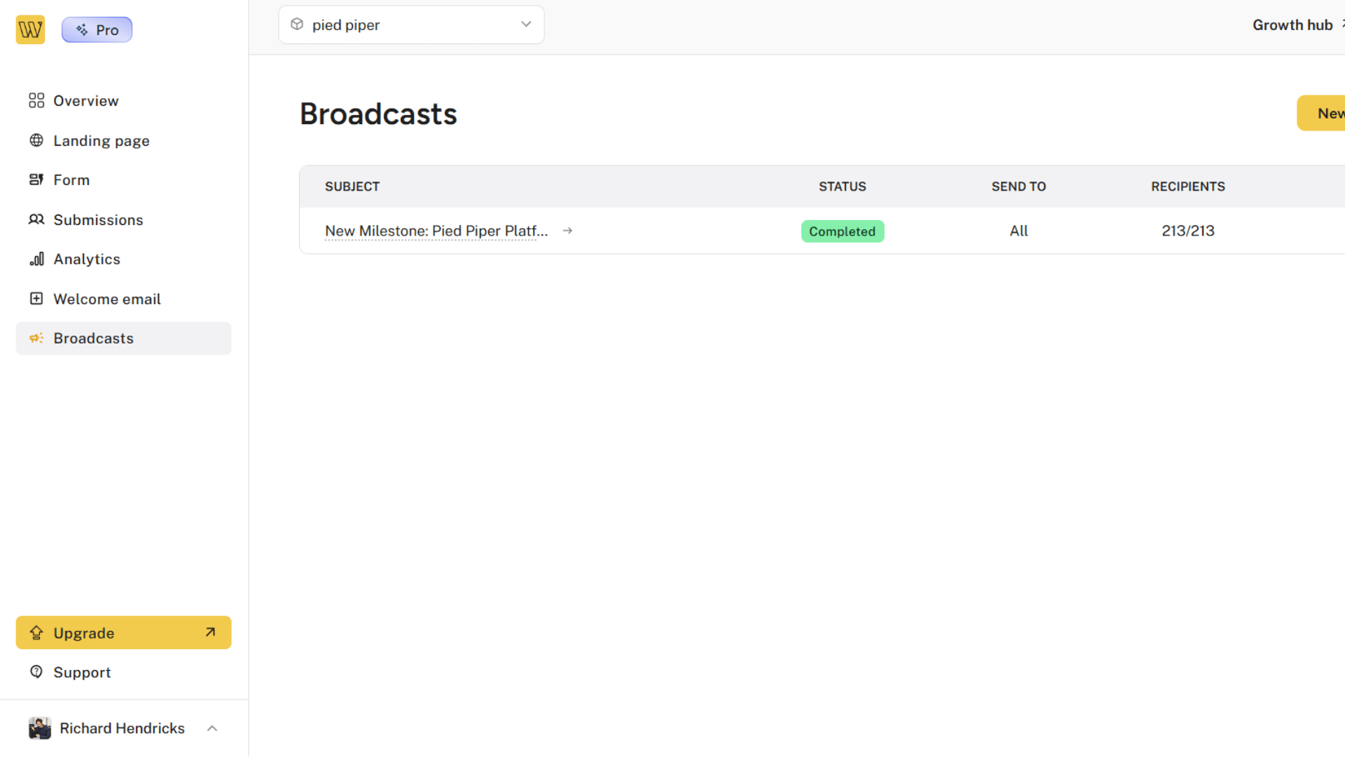 Email broadcasts overview