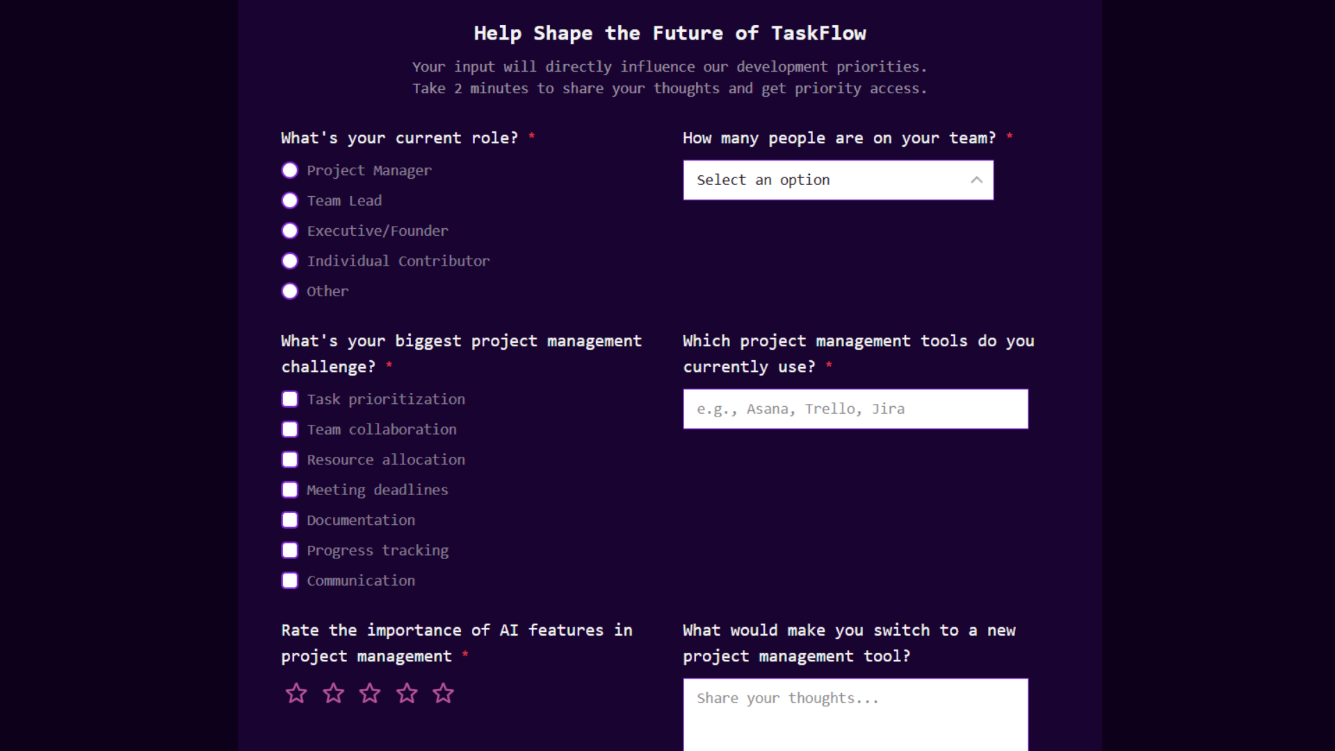 Surveys overview