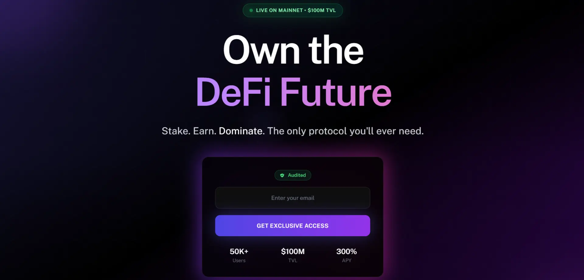 DeFi Revolution - Crypto & web3 waitlist template