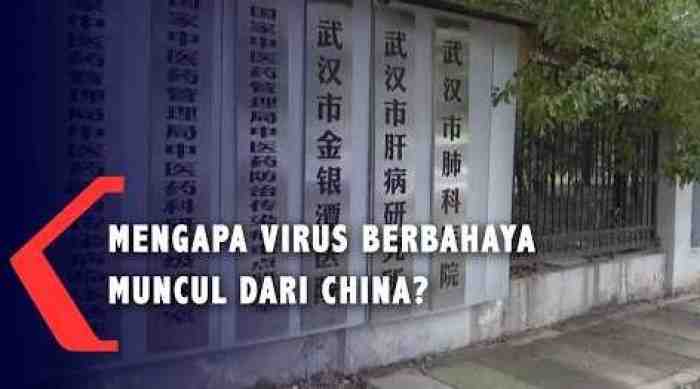 Alasan Kenapa Sejumlah Virus Berbahaya Berasal dari China