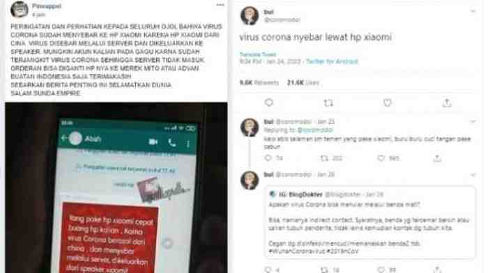 Awas Virus Corona Disebarkan Lewat HP Xiaomi, Hoax? Awas Virus Corona Disebarkan Lewat HP Xiaomi, Hoax?