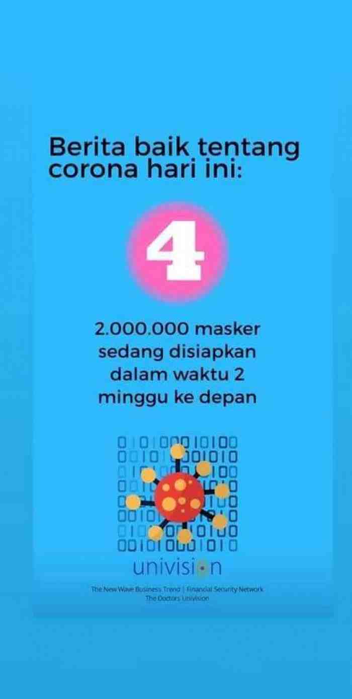 Kabar Baik, Badai Corona Pasti Berlalu, Jangan Panik!!!