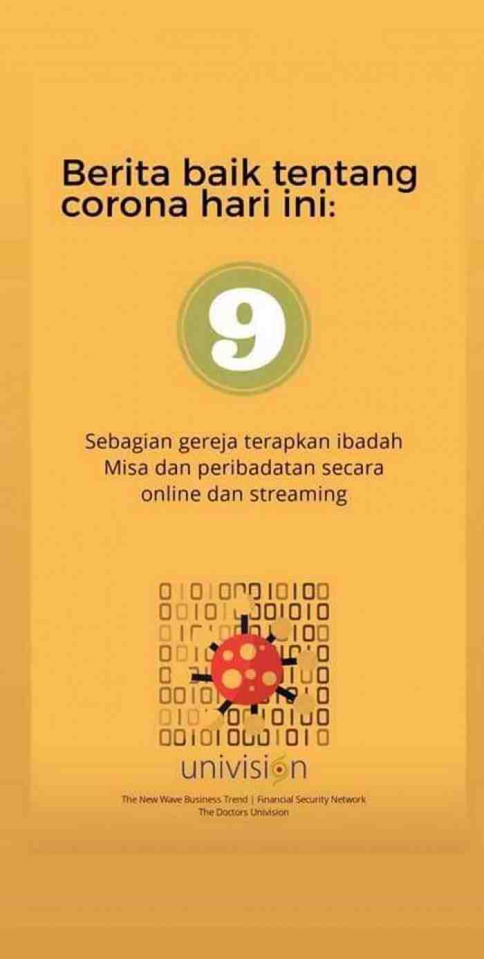 Kabar Baik, Badai Corona Pasti Berlalu, Jangan Panik!!!