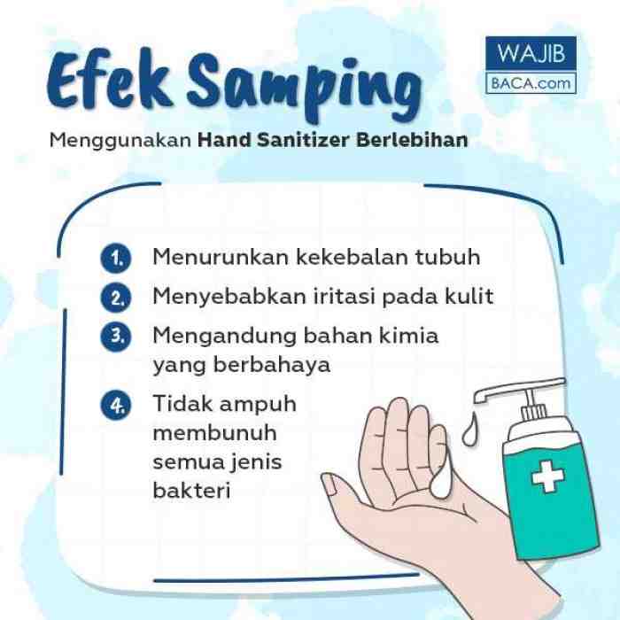 Efek Samping Jika Menggunakan Hand Sanitizer Berlebihan