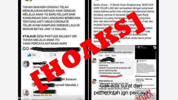 Viral, Bayi Baru Lahir Sebut Telur Rebus Bisa Cegah Corona, Hoax?