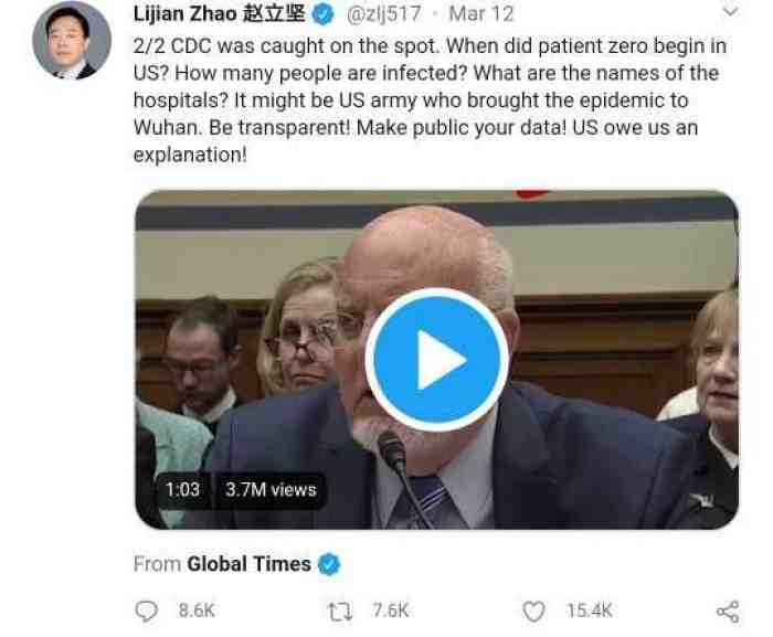 Benarkah Corona dari Amerika, Bukan dari Tiongkok? Netizen Menjawab