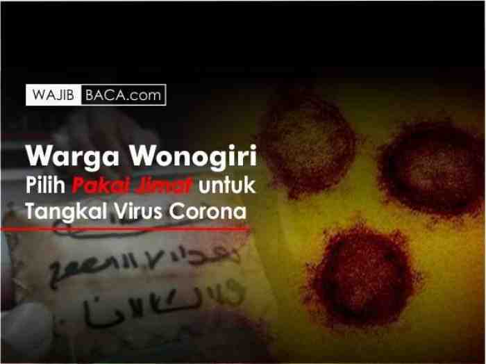 Warga Wonogiri Lebih Percaya Jimat Bisa Tangkal Corona