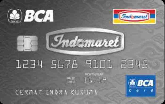 Kartu kredit BCA Indomaret Macam Macam Kartu Kredit BCA yang Bisa Anda Gunakan