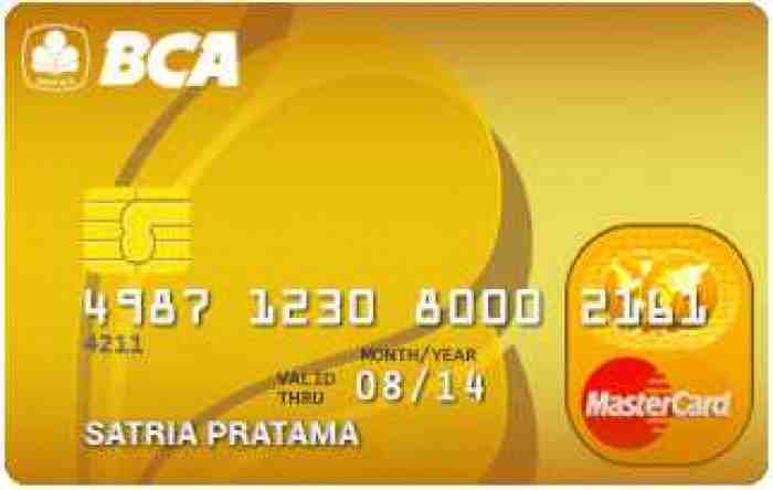 Kartu kredit BCA mastercard gold Macam Macam Kartu Kredit BCA yang Bisa Anda Gunakan