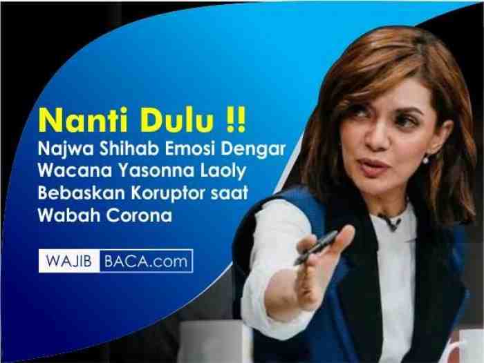 Najwa Shihab Emosi Dengar Wacana Menkumham Bebaskan Koruptor