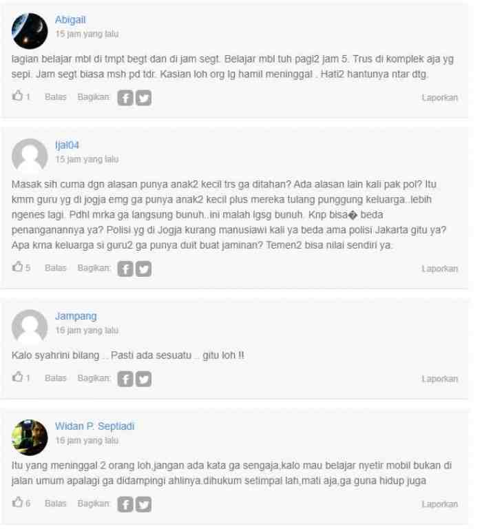 Reaksi Geram Netizen Tanggapi Penabrak Ibu Hamil yang Masih Bisa Tiduran Dirumah