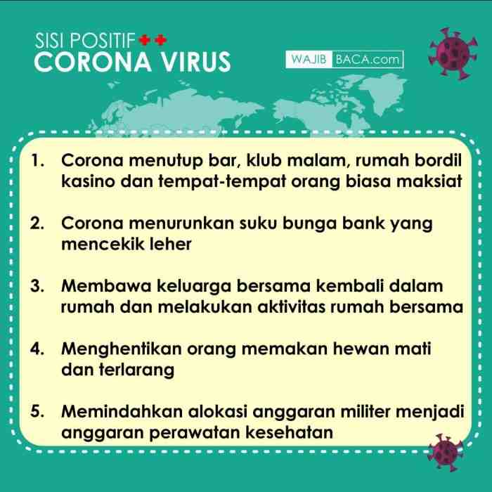 Sisi Positif Virus Corona yang Harus Kita Syukuri