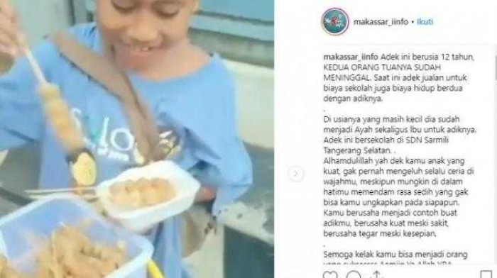 MasyaAllah, 2 Bocah Ini Keliling Jualan Untuk Biayai Sekolah