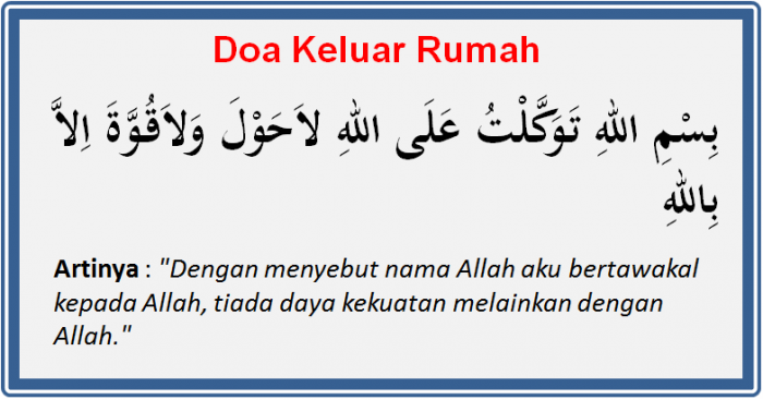 Mau Selamat? Baca Doa Masuk Rumah dan Keluar Rumah Berikut