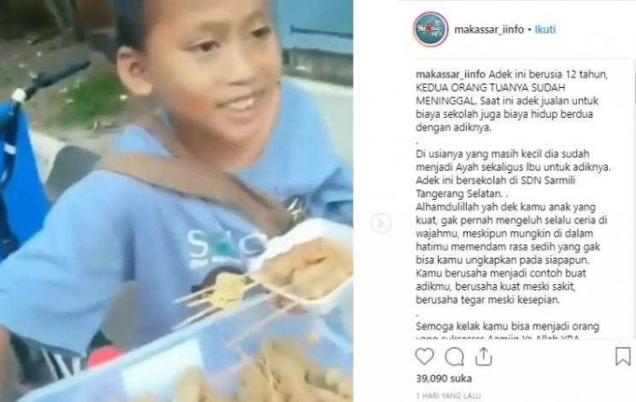 MasyaAllah, 2 Bocah Ini Keliling Jualan Untuk Biayai Sekolah