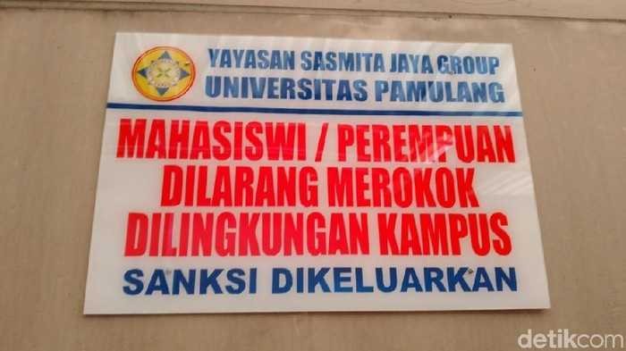 UNPAM Larang Mahasiswi Merokok di Kampus, Tapi Malah Protes