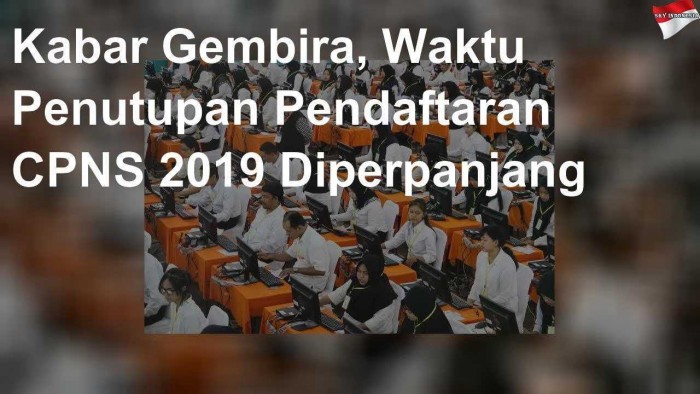 Segera Daftar Pendaftaran CPNS 2019 Diperpanjang Hingga 30 November