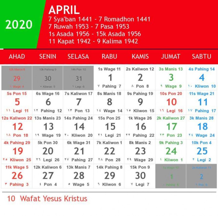  Kalender  2021 Indonesia Lengkap Dengan Penanggalan  Jawa  