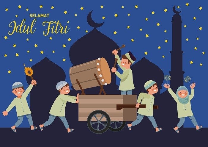 Kumpulan Contoh Gambar Kartu  Ucapan  Selamat Hari Raya Idul  