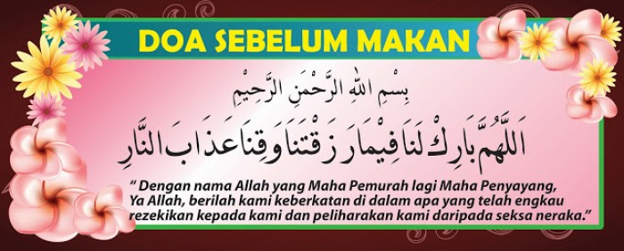 Doa Sebelum dan Sesudah Makan / Minum Lengkap 