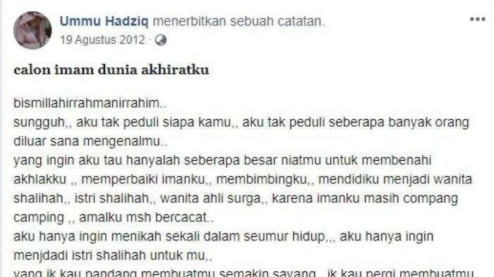 Curhat Istri Ustad Abdul Somad Sebelum Menikah Dulu