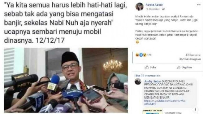 Hoax? Gubernur DKI Berkata: 