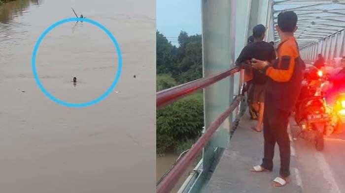 Kelamaan Menganggur Pria ini Nekat Bunuh Diri Lompat di Sungai Bengawan Solo