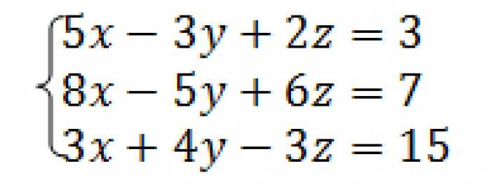 Sistem Persamaan Linear Tiga Variabel