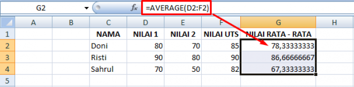 21 Rumus Dasar Excel Beserta Contohnya
