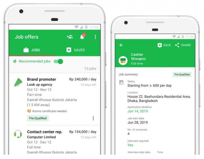 Aplikasi Pencari Lowongan Pekerja Google Hari Ini di Luncurkan