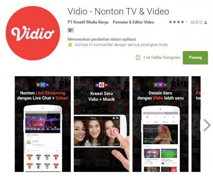 Aplikasi TV Online Gratis untuk Android Free Download