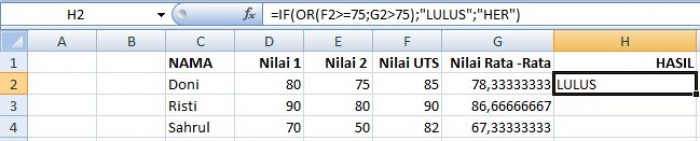 21 Rumus Dasar Excel Beserta Contohnya