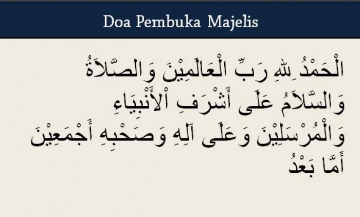 Doa Pembuka Majelis Sesuai Sunnah Rasulullah SAW