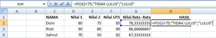 21 Rumus Dasar Excel Beserta Contohnya