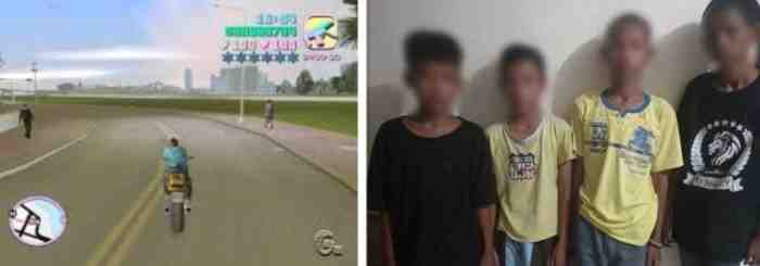 Terinspirasi Video Game, Geng Bocah ini Curi 3 Motor dalam Sehari