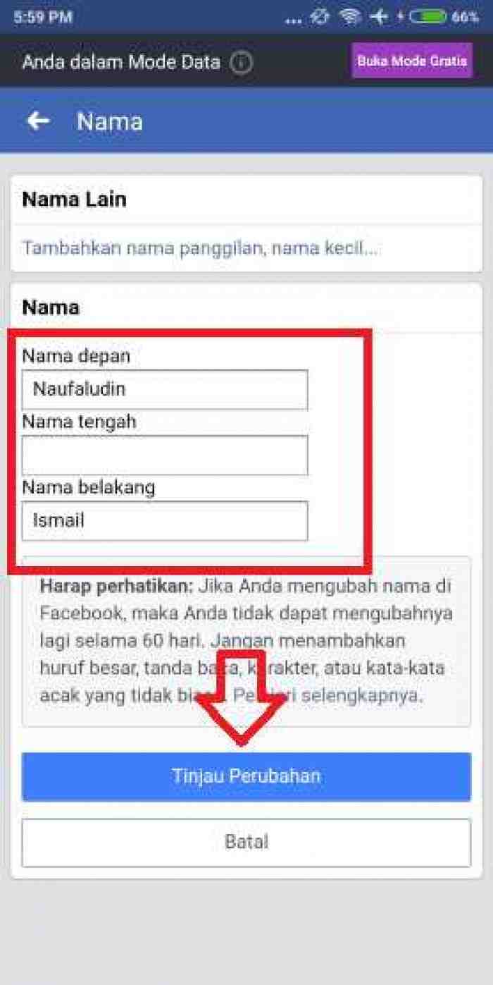 Cara Mengganti Nama Facebook dari Hp dan Laptop, 100% Work!