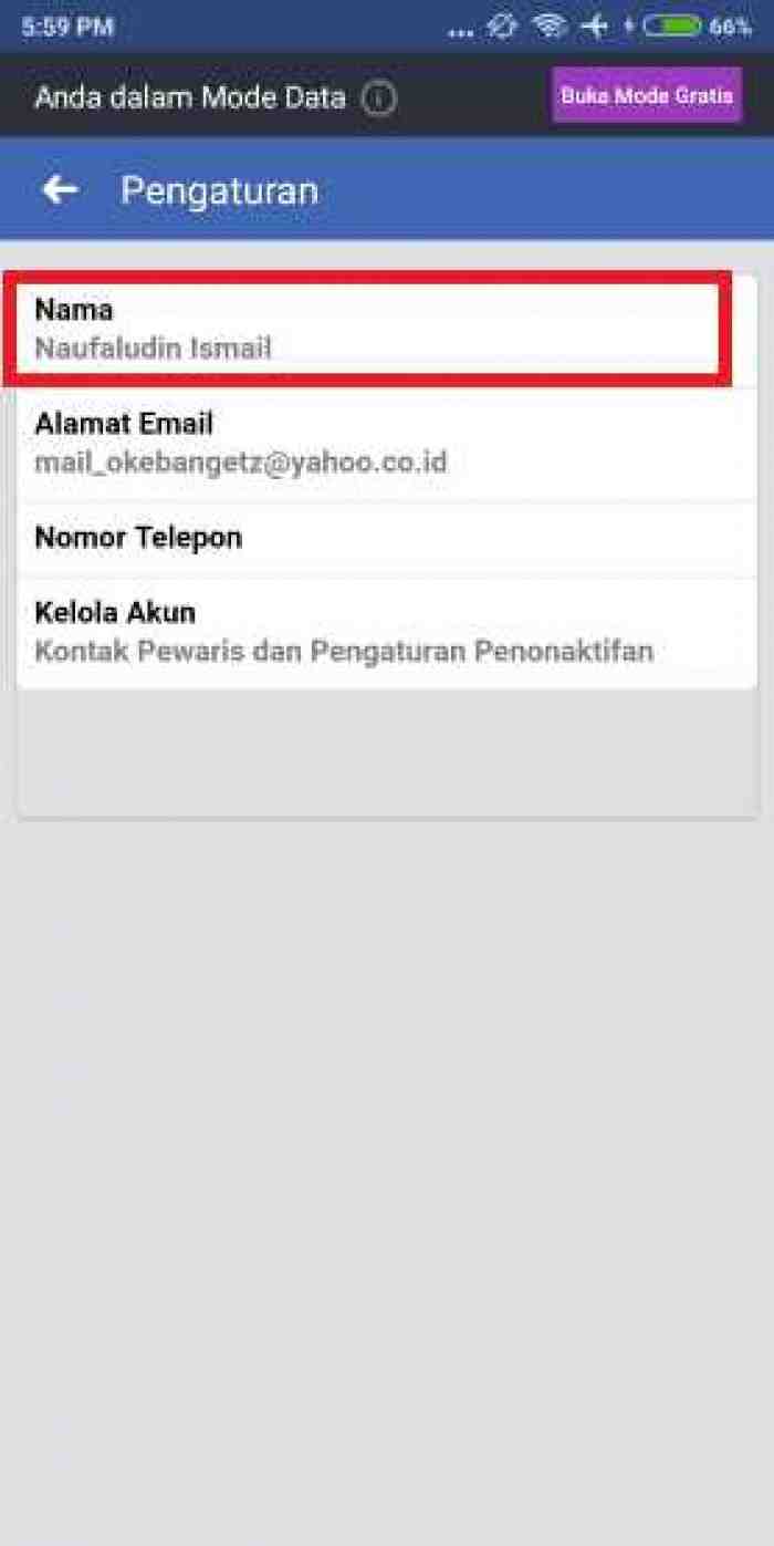 Cara Mengganti Nama Facebook dari Hp dan Laptop, 100% Work!