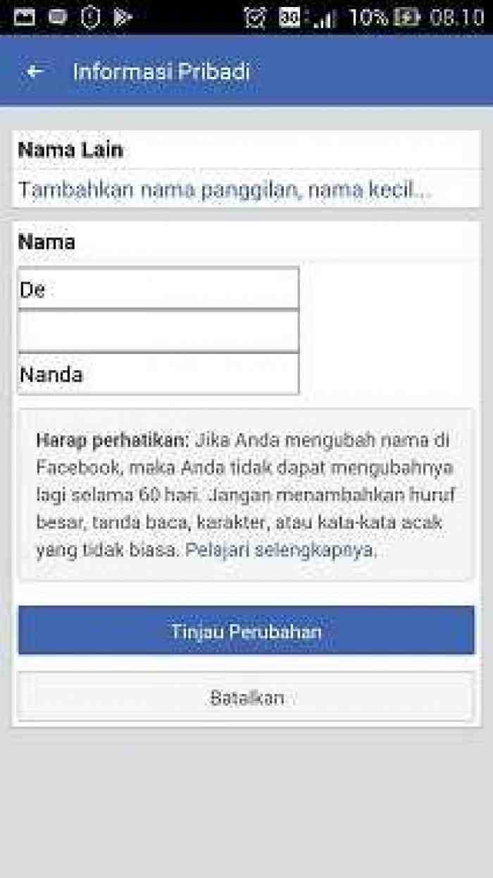 Cara Mengganti Nama Facebook dari Hp dan Laptop, 100% Work!