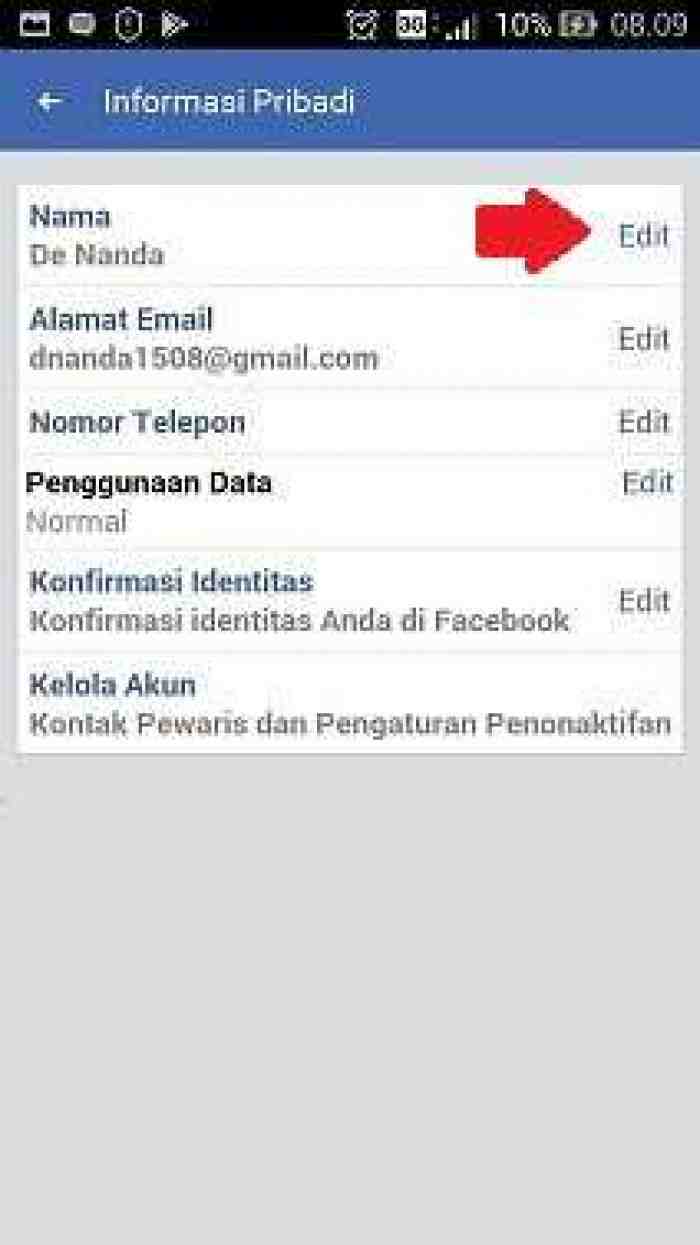 Cara Mengganti Nama Facebook dari Hp dan Laptop, 100% Work!