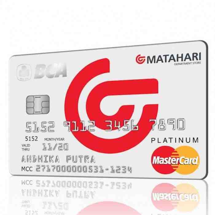 kartu kredit bca matahari Macam Macam Kartu Kredit BCA yang Bisa Anda Gunakan