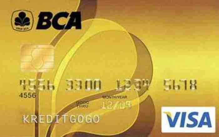 kartu kredit bca visa gold Macam Macam Kartu Kredit BCA yang Bisa Anda Gunakan