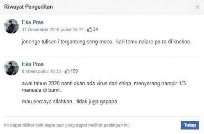 Viral, Santri Ramal Corona Sejak Tahun 2016, Fakta atau Hoax?