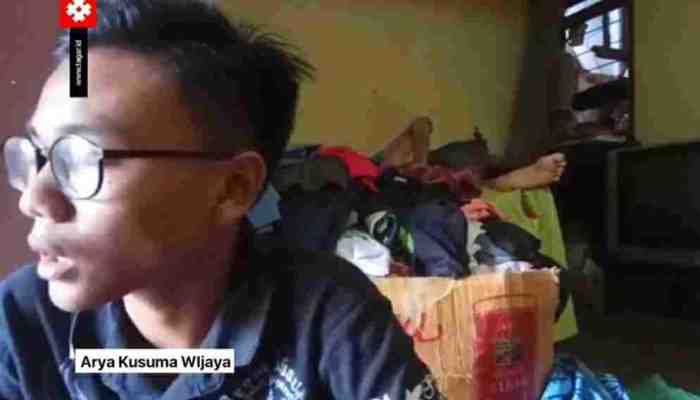 Cerita Sedih, Remaja ini Hidupi Ayah yang Lumpuh dan Adik Dari Gajinya 15 Ribu/Hari