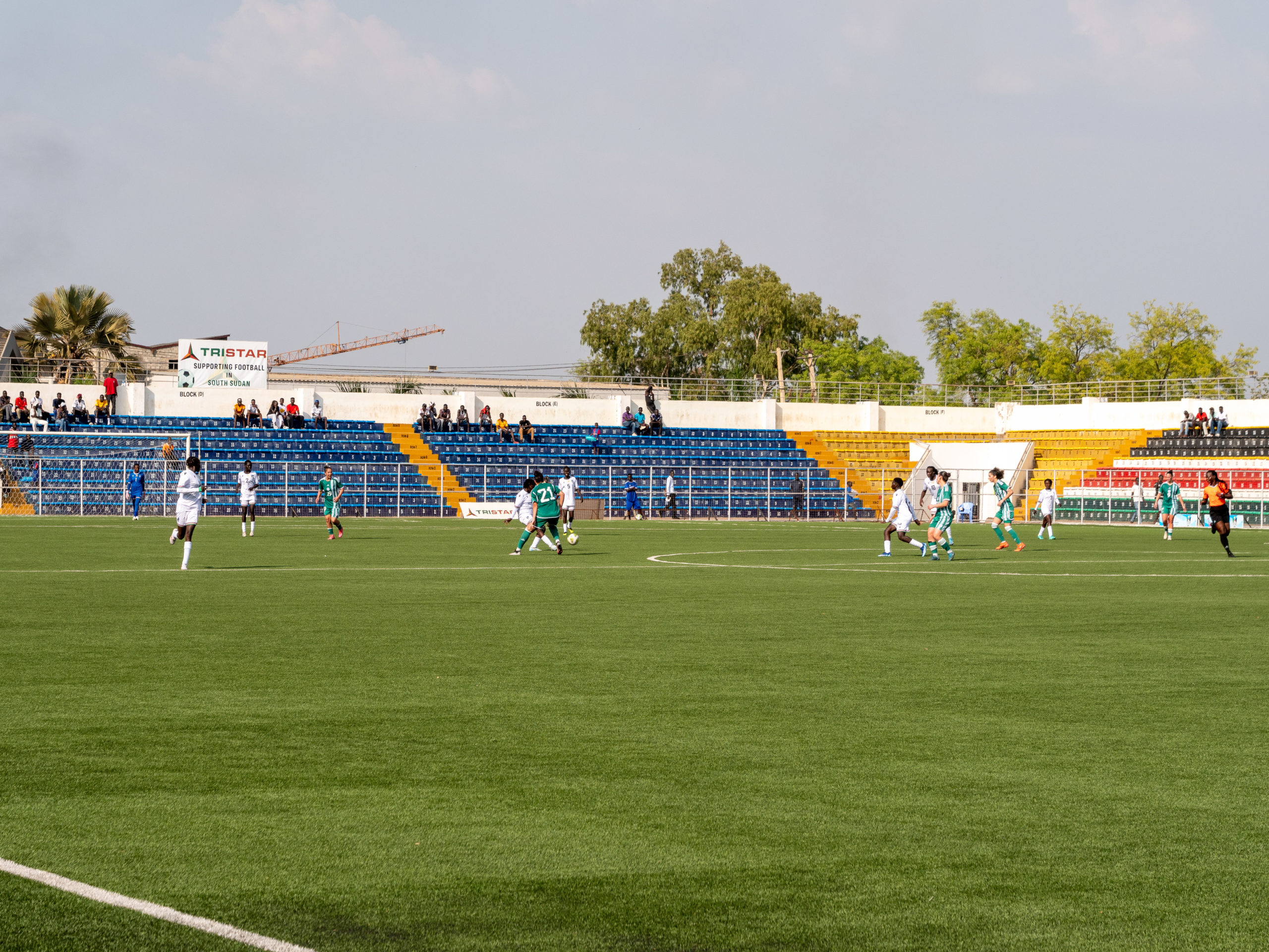 Players in action at juba turf stadium