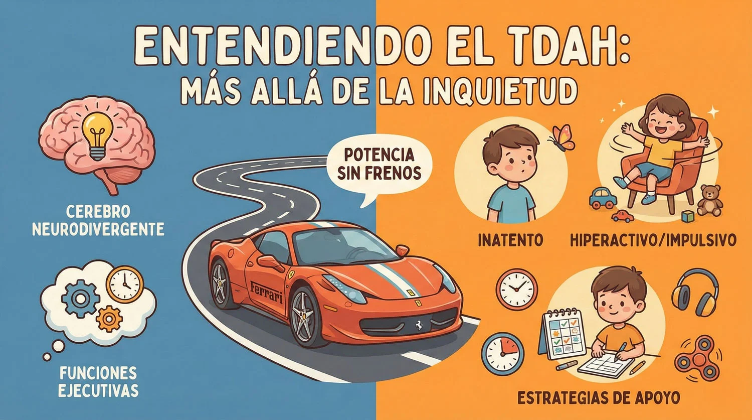 ¿Qué significa realmente TDAH (o TDH)? Entendiendo el cerebro neurodivergente
